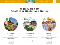 gasthof-donner.at Webseite Vorschau