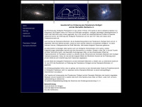 planetariumsgesellschaft.de Webseite Vorschau