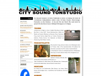 citysound-studio.de Webseite Vorschau