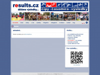 results.cz Webseite Vorschau