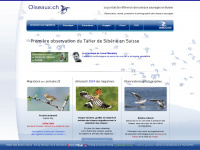 oiseaux.ch Webseite Vorschau