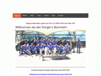 rangers-mannheim.de Webseite Vorschau