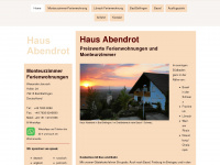 haus-abendrot.de Webseite Vorschau
