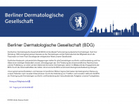 bdg-derma.de Webseite Vorschau