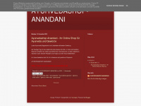 ayurvedashop-anandani.blogspot.com Webseite Vorschau