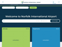 norfolkairport.com Webseite Vorschau
