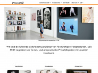 procine.ch Webseite Vorschau