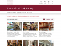 provinzialbibliothek-amberg.de Webseite Vorschau