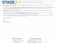 stage-x.de Webseite Vorschau