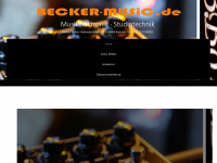 becker-music.de Webseite Vorschau