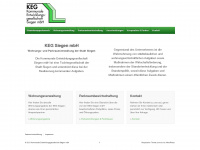 keg-siegen.de Webseite Vorschau