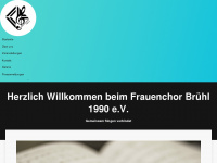 frauenchor-bruehl.de Webseite Vorschau