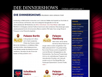 die-dinnershows.de Webseite Vorschau
