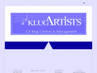 klug-artists.com Webseite Vorschau
