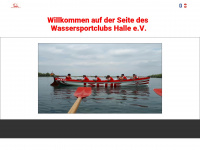 wsc-halle.de Webseite Vorschau