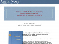 anita-wolf.de Webseite Vorschau
