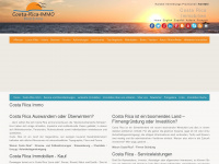 costa-rica-immo.com Webseite Vorschau