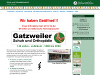schuh-gatzweiler.de Webseite Vorschau
