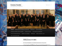 corona-vocalis.de Webseite Vorschau