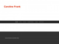 carolinefrank.com Webseite Vorschau