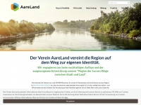 aareland.ch Webseite Vorschau