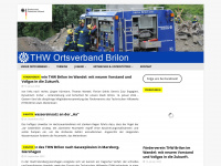thw-brilon.de Webseite Vorschau
