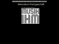 musik-ihm.de Webseite Vorschau