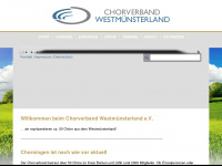 chorverband-westmuensterland.de Webseite Vorschau