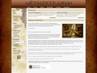 aethertraum.de Webseite Vorschau