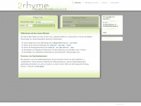 2rhyme.ch Webseite Vorschau
