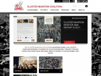 stopclustermunitions.org Webseite Vorschau