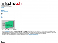 infoclio.ch Webseite Vorschau