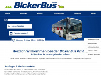 bicker-bus.de Webseite Vorschau