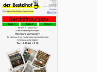 bastelhof.de Webseite Vorschau