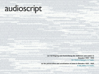 audioscript.net Webseite Vorschau