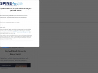 spine-health.com Webseite Vorschau