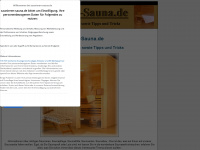saunieren-sauna.de Webseite Vorschau