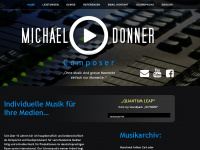 michael-donner-music.de Webseite Vorschau