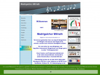 madrigalchor-millrath.de Webseite Vorschau