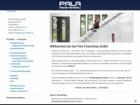 pala-fensterbau.de Webseite Vorschau