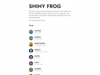 shinyfrog.net Webseite Vorschau