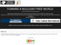 nuclearabolition.net Webseite Vorschau