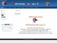 o-dartliga.net Webseite Vorschau