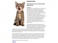 katzenfutter-katzenfutter.de Webseite Vorschau
