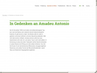 amadeu-antonio.de Webseite Vorschau