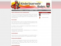 kinderfeuerwehr-baden.de Webseite Vorschau