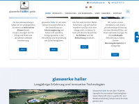 glas-haller.de Webseite Vorschau