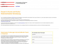 frauenkultur.at Webseite Vorschau