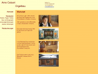 caluori.ch Webseite Vorschau