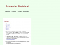 bahnen-im-rheinland.de Webseite Vorschau